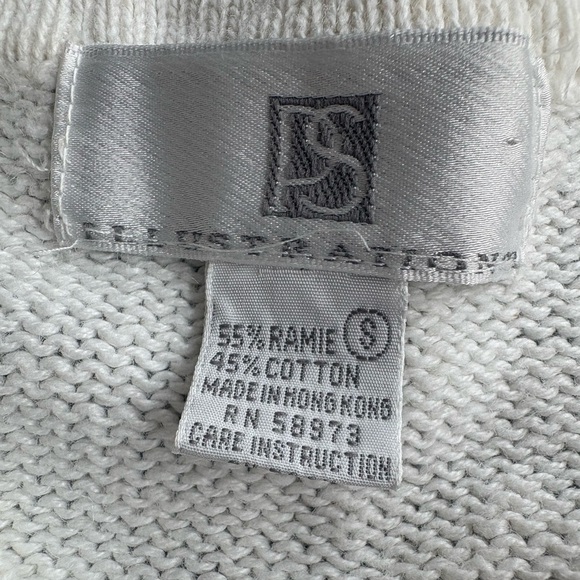 Vintage Floral Embroidered Button Down Cardigan Sweater Small Cottagecore Dainty - Picture 6 of 6